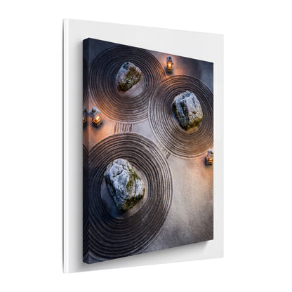 Candlelight Rock Garden Canvas Art - Japandi Ma