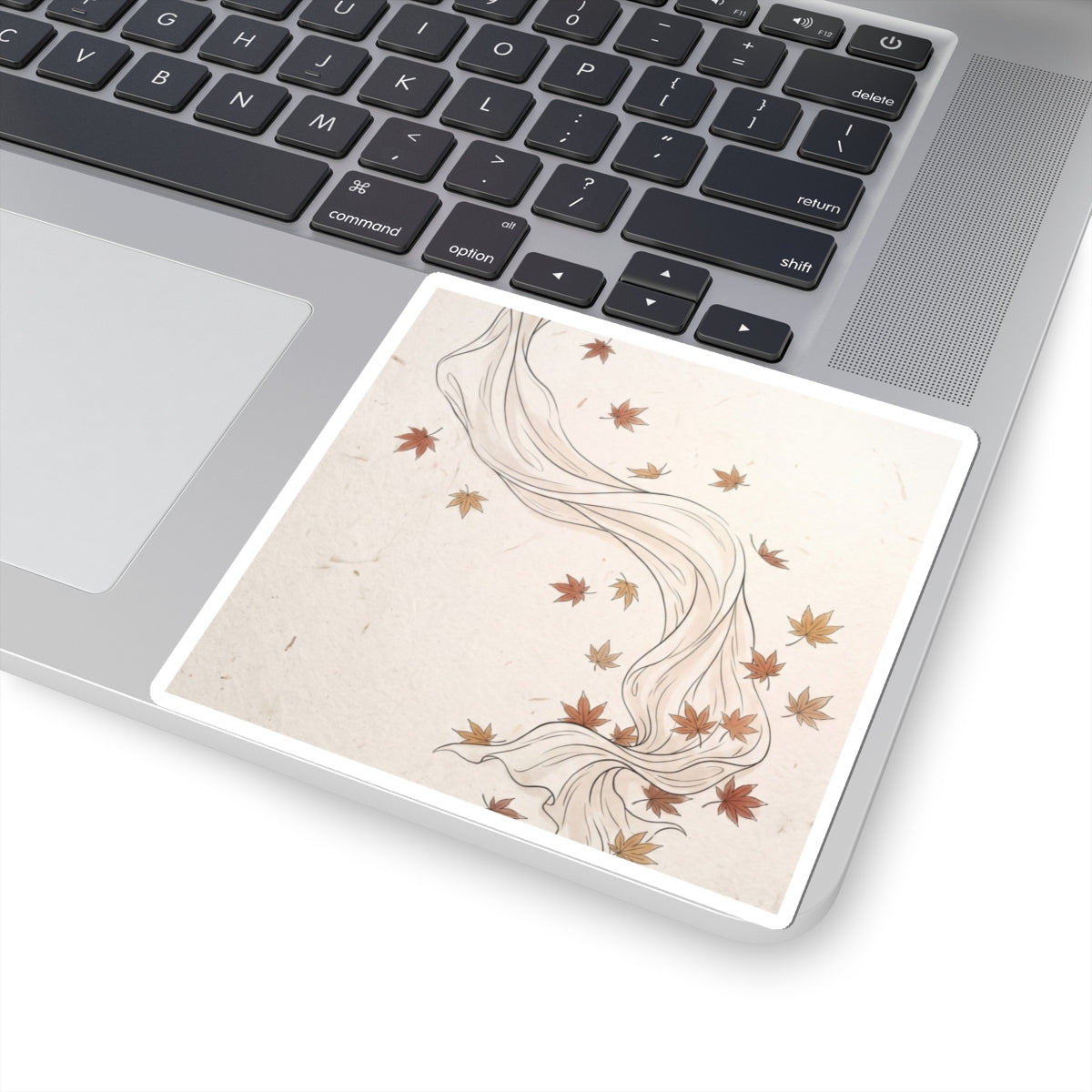 Seijaku Silk Drape Sticker - Japandi Minimal Line