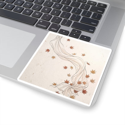 Seijaku Silk Drape Sticker - Japandi Minimal Line