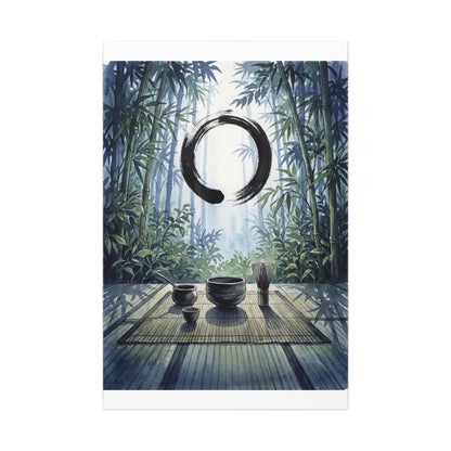 Seijaku Tea Ceremony Canvas Art - Zen Enso