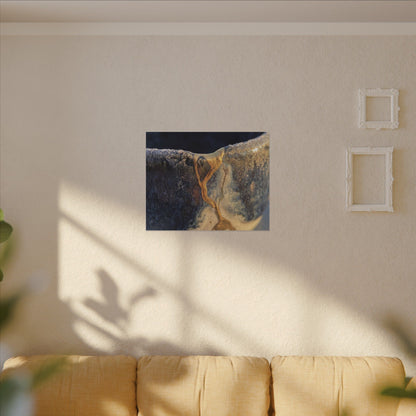 Winter Ceramic Bowl Gold Vein Canvas Art | Healing Decor