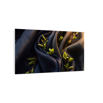 Spring Silk Drape Moody Minimal Canvas Art | Luxurious Decor
