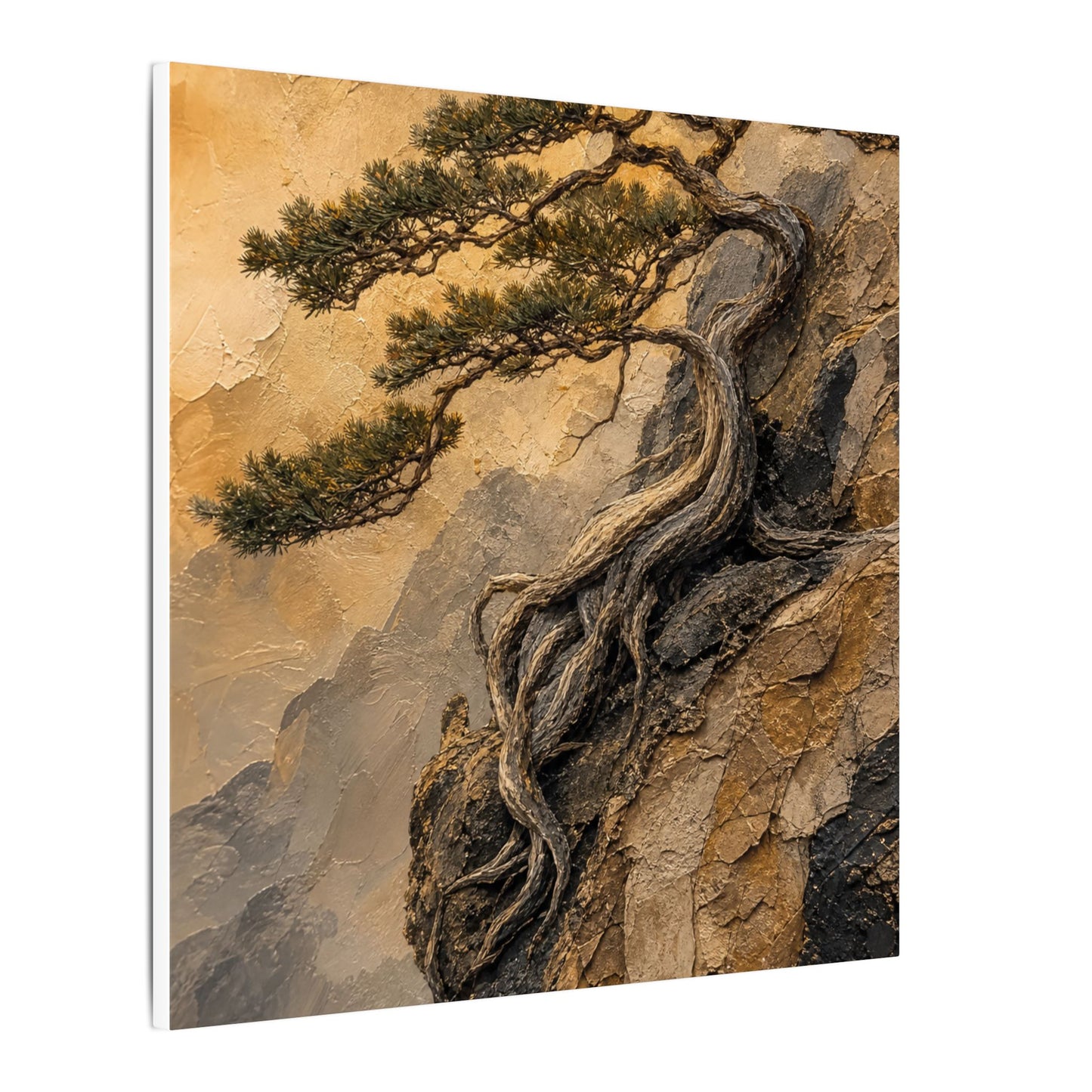 Summer Pine Tree Texture Canvas Art | Cozy Decor