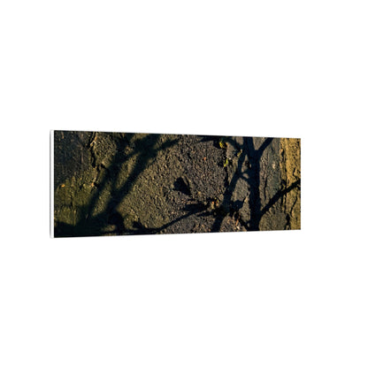 Kanso Shadow Play Canvas Art - Dark Japandi Dark Texture