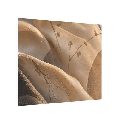 Japandi Silk Drape in Golden Hour | Japanese Pattern Canvas Art