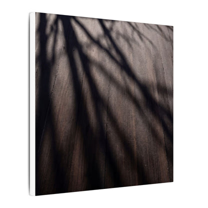 Dark Japandi Shadow Play in Dawn | Moody Minimal Canvas Art