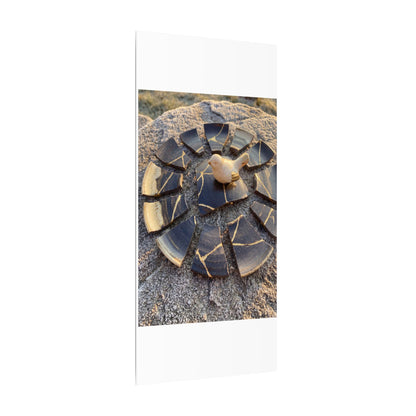 Golden Hour Broken Pottery Canvas Art - Kintsugi Datsuzoku