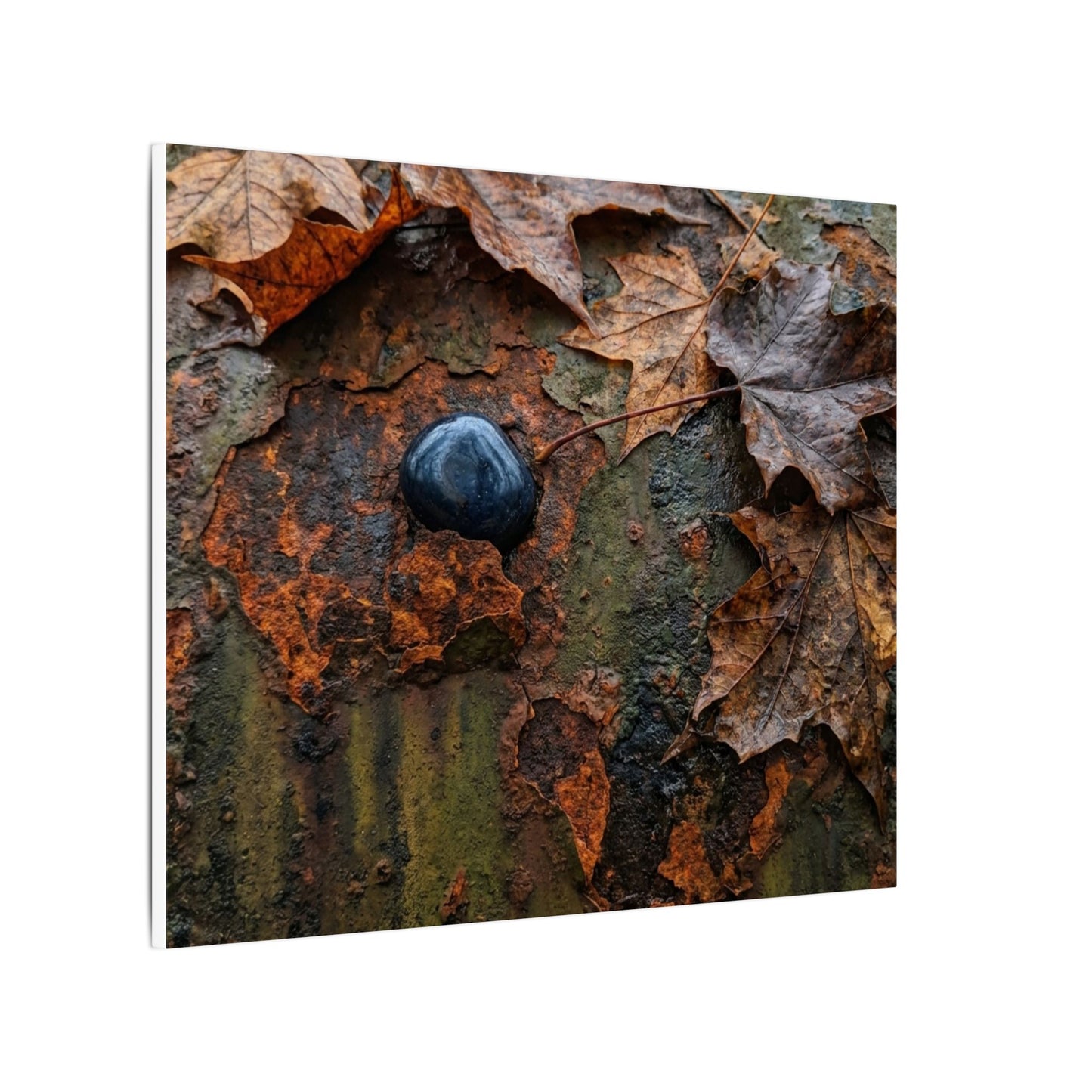 Datsuzoku Rust Patina Canvas Art - Dark Japandi Moody Minimal