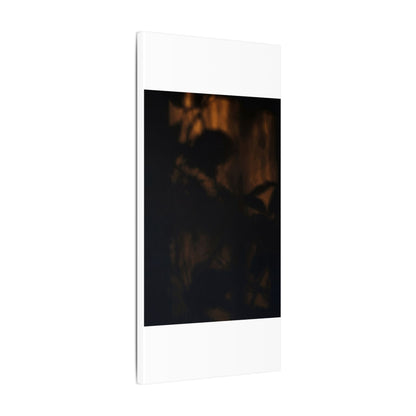 Shadow Play Summer Canvas Art | Dark Japandi Sophisticated Design