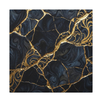 Kintsugi Gold Vein Canvas Art