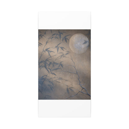 Shadow Play Canvas Art | Winter Japandi Japanese Pattern Art