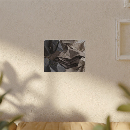 Neutral Paper Fold Canvas Art - Texture Japandi