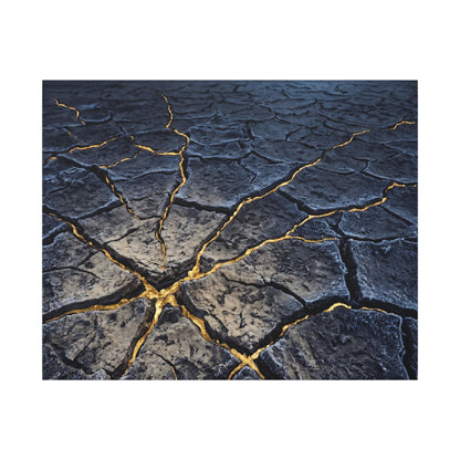 Cracked Earth Broken Beauty Canvas Art | Artful Kintsugi Art