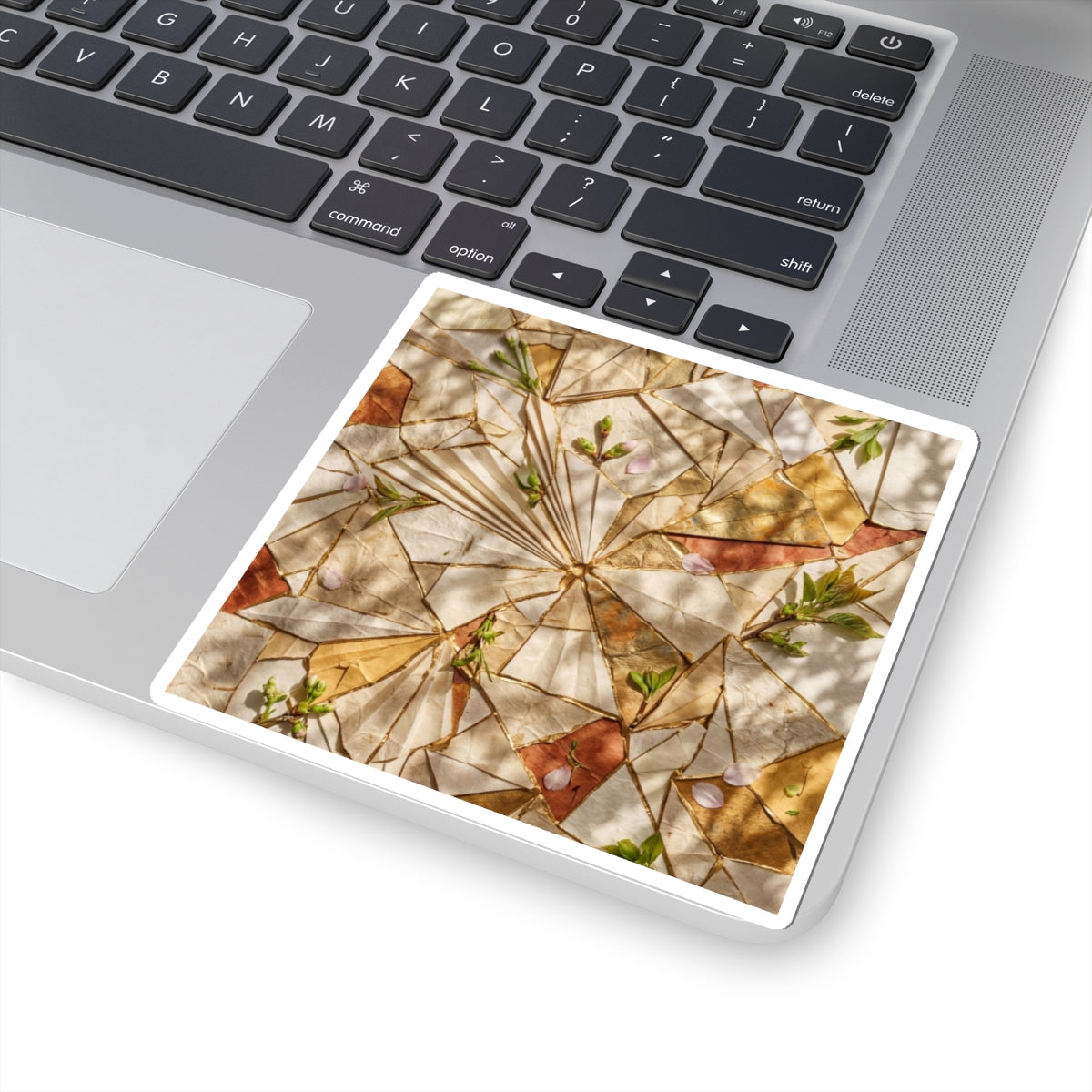 Dappled Paper Fold Sticker - Kintsugi Mono No Aware Art Print