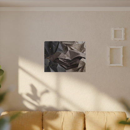 Neutral Paper Fold Canvas Art - Texture Japandi