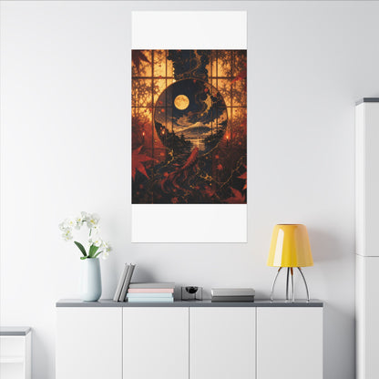 Beautiful Shoji Screen Canvas Art - Gold Vein Kintsugi