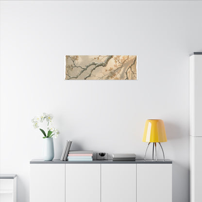 Cherry Blossom Canvas Art | Winter Japandi Japanese Pattern Art