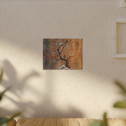 Datsuzoku Rust Patina Canvas Art - Zen Sumi E