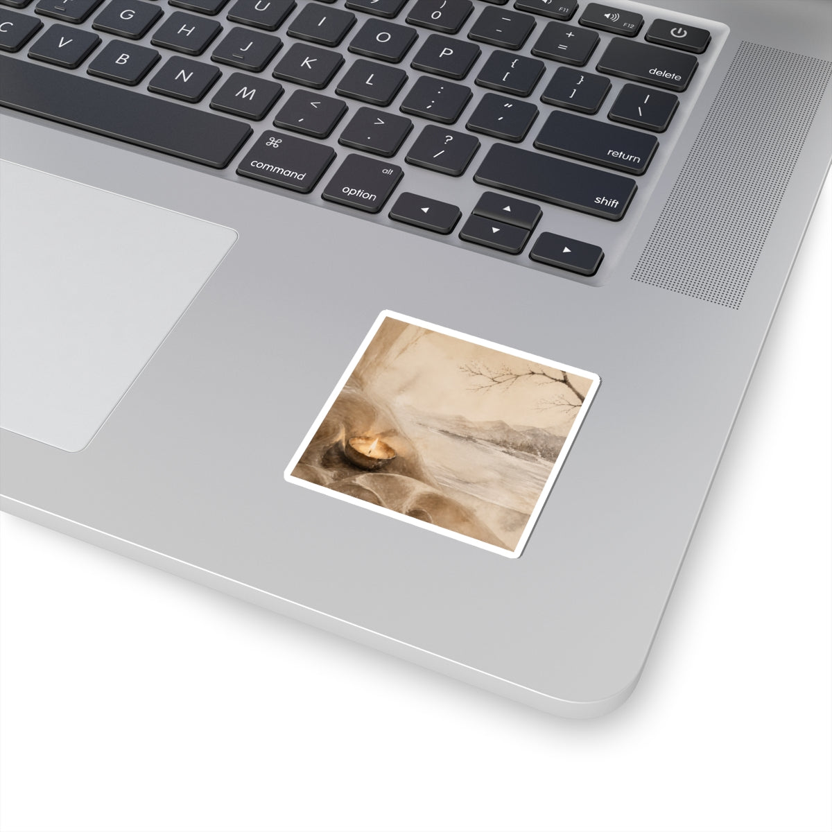 Candlelight Silk Drape Sticker - Japandi Ma