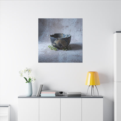 Ceramic Bowl Spring Canvas Art | Japandi Warm Design