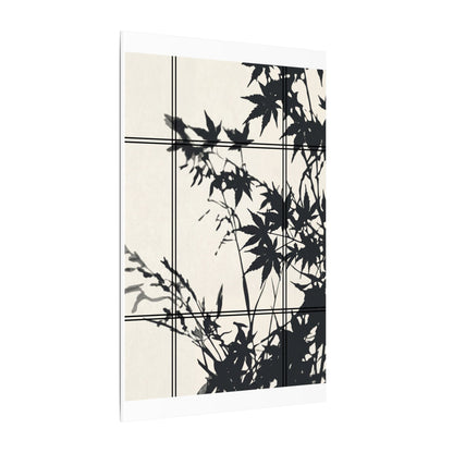 Shoji Screen Canvas Art | Summer Japandi Minimal Line Art
