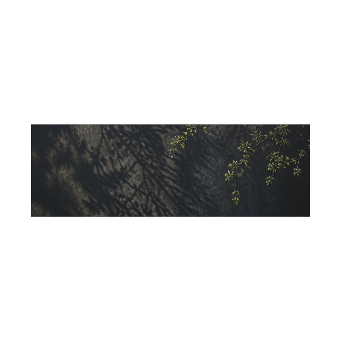 Overcast Shadow Play Canvas Art - Dark Japandi Seijaku