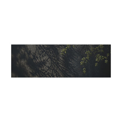 Overcast Shadow Play Canvas Art - Dark Japandi Seijaku