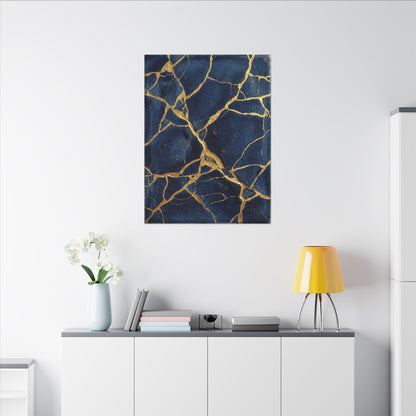 Kintsugi Crackle Canvas Art