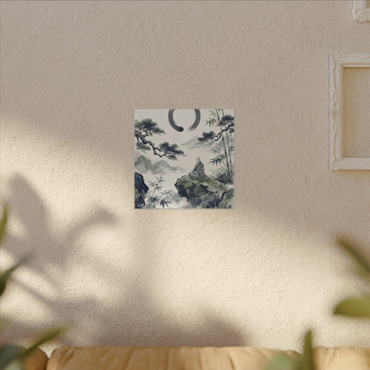 Zen Sumi-e Canvas Art