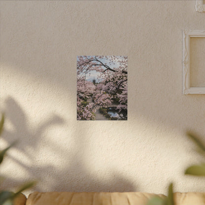 Japandi Ceramic Bowl in Golden Hour | Watercolor Canvas Art