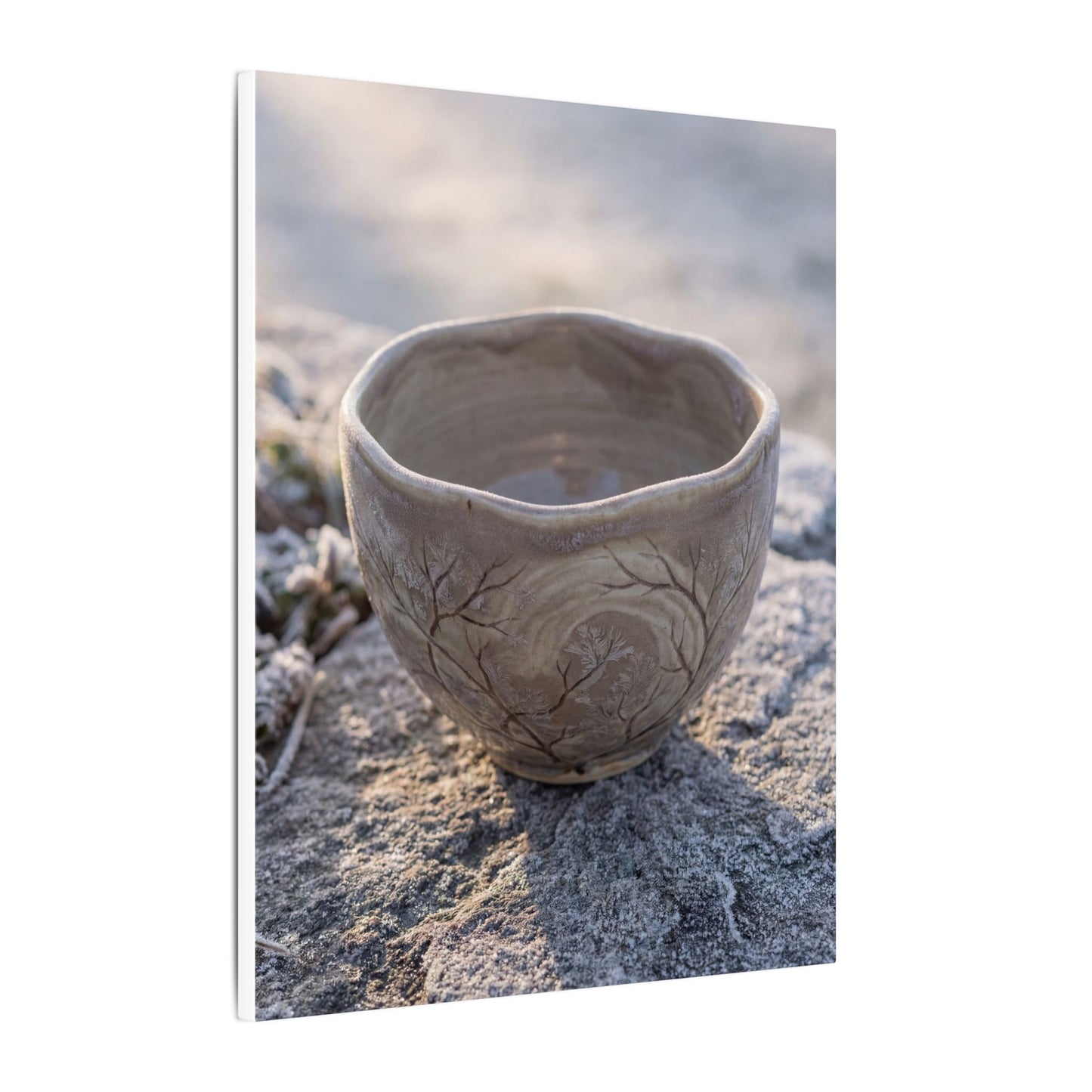 Seijaku Ceramic Bowl Canvas Art - Japandi Japanese Pattern