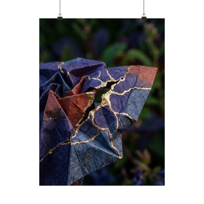 Paper Fold Summer Wall Art Print | Kintsugi Beautiful Design