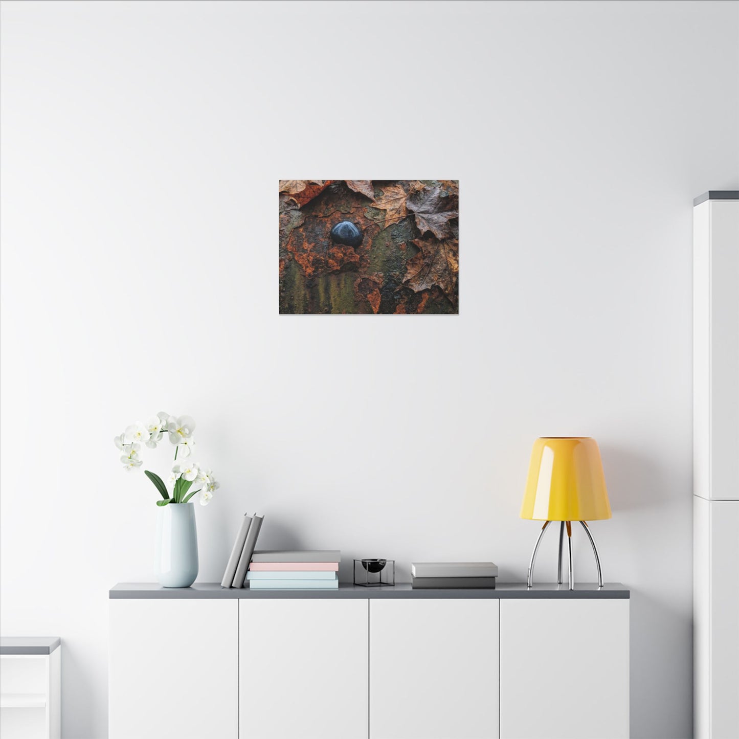 Datsuzoku Rust Patina Canvas Art - Dark Japandi Moody Minimal