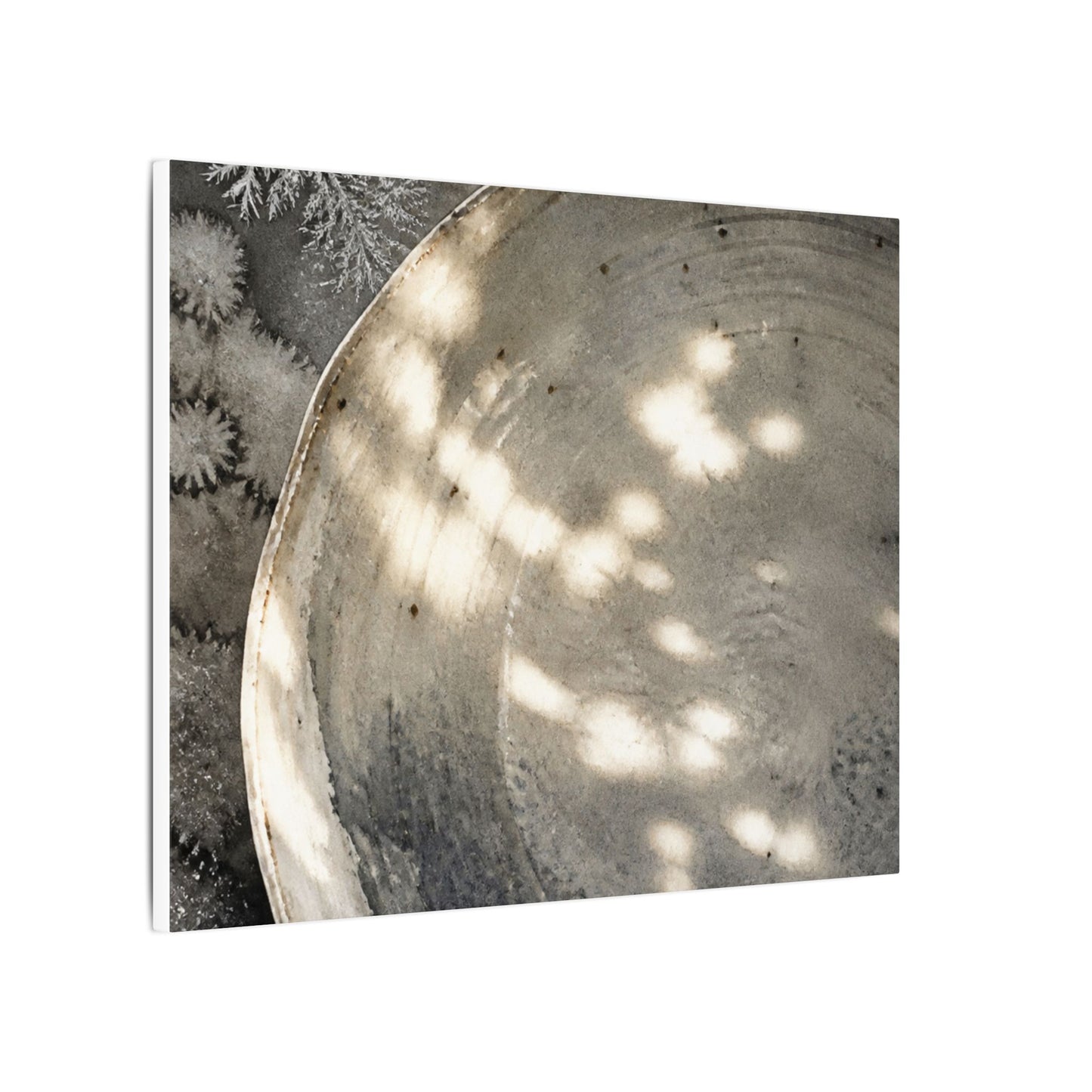 Ceramic Bowl Watercolor Canvas Art | Warm Japandi Art