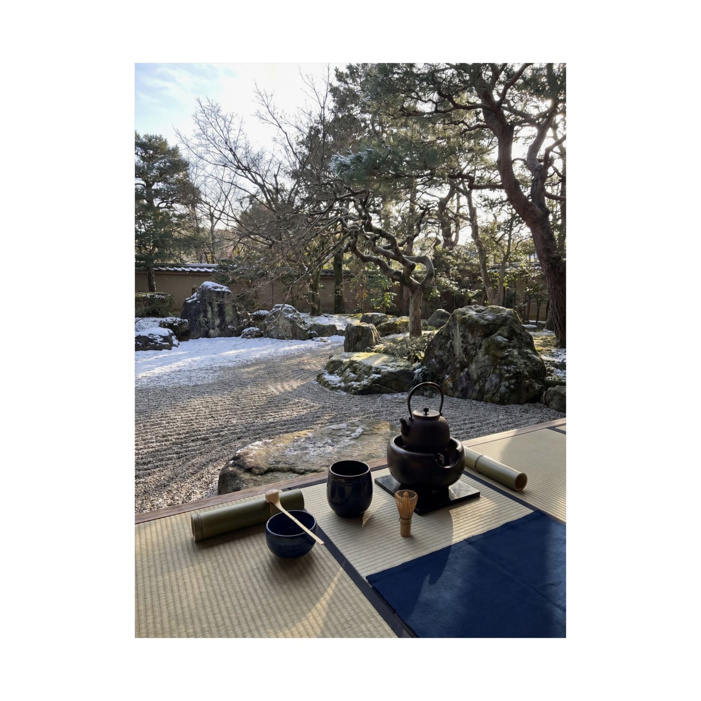 Ma Tea Ceremony Wall Art Print - Zen Karesansui