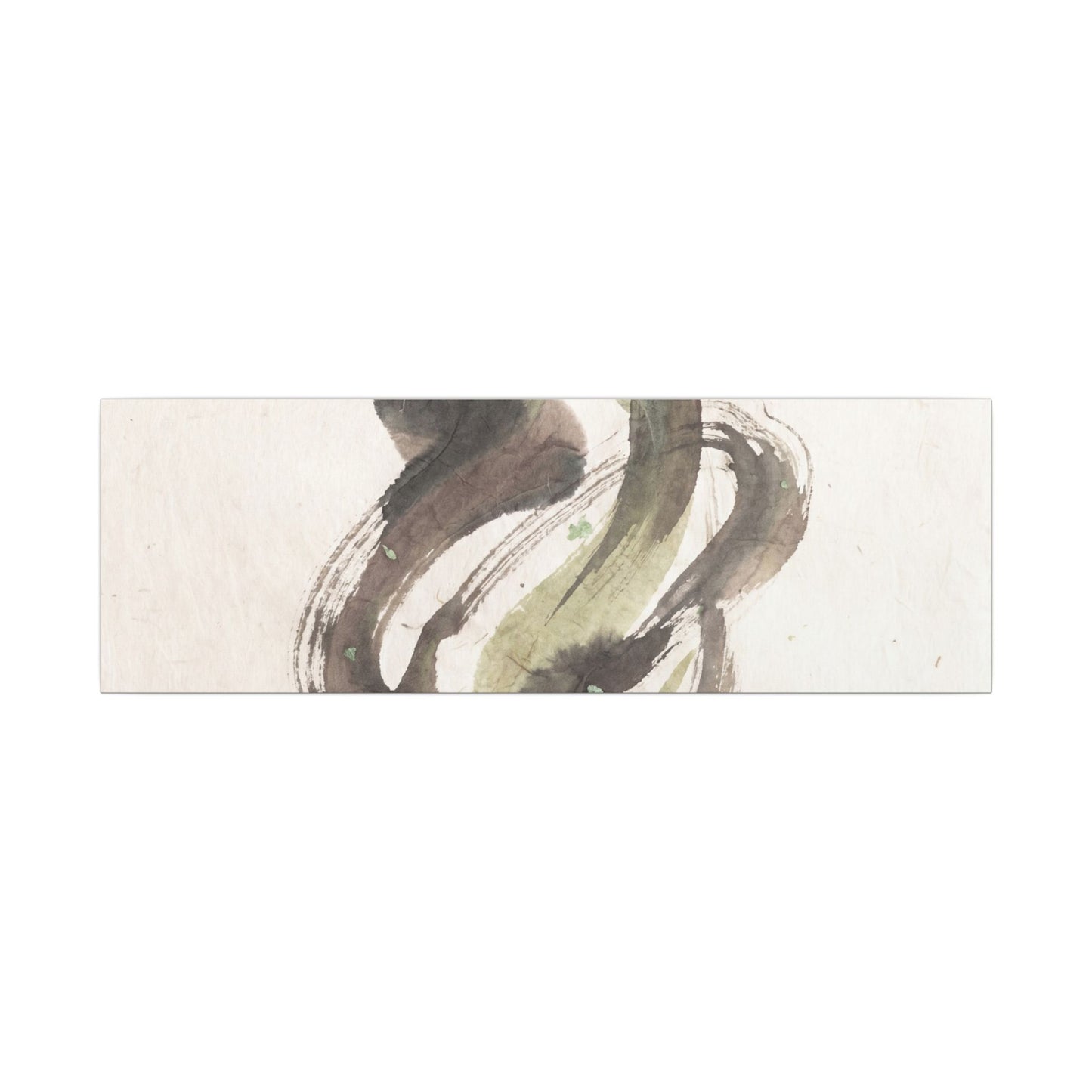Ink Brushstroke Canvas Art | Spring Japandi Japanese Pattern Art