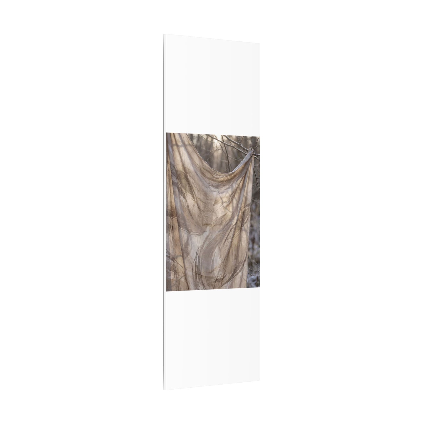 Ma Silk Drape Canvas Art - Japandi Japanese Pattern