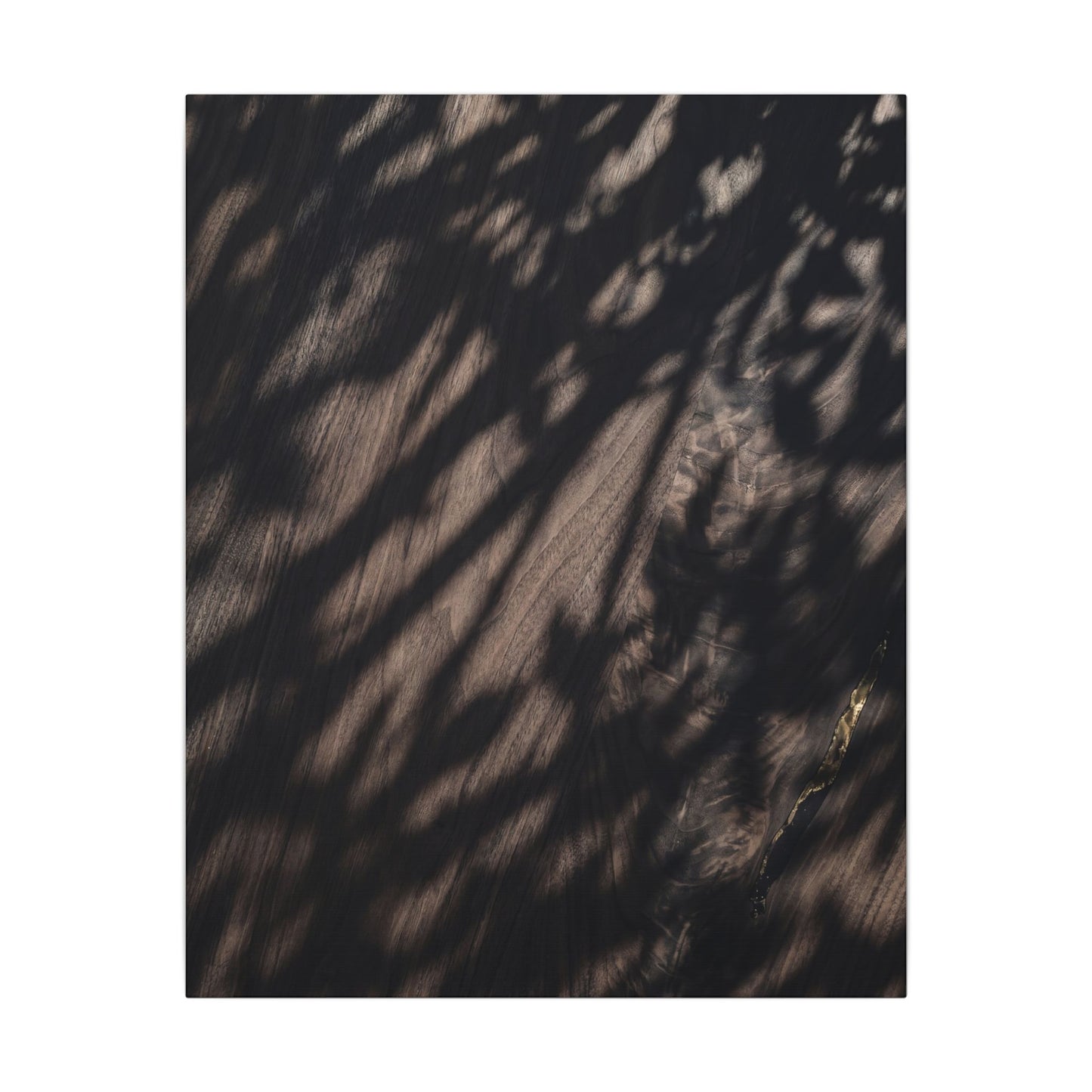 Shadow Play Summer Canvas Art | Dark Japandi Moody Design