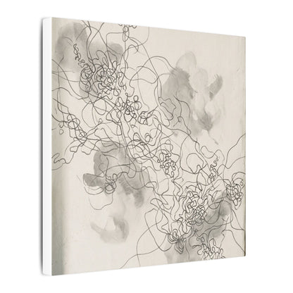 Summer Shadow Play Minimal Line Canvas Art | Earthy Decor
