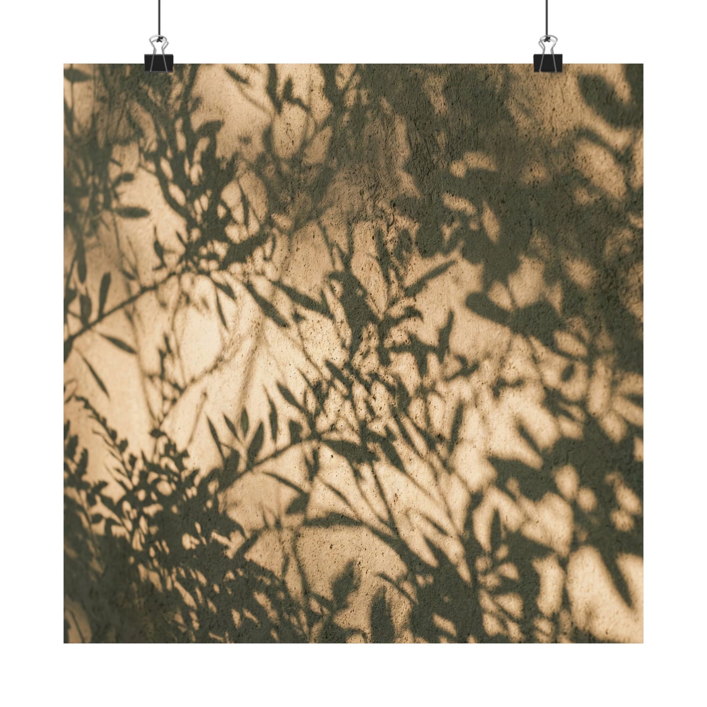 Shibui Shadow Play Wall Art Print - Japandi Minimal Line