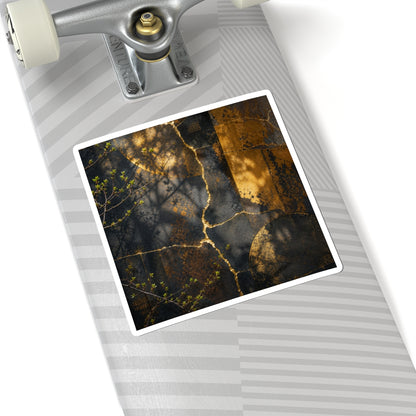 Rust Patina Spring Sticker | Kintsugi Beautiful Design