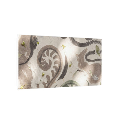 Dappled Ink Brushstroke Canvas Art - Japandi Ma