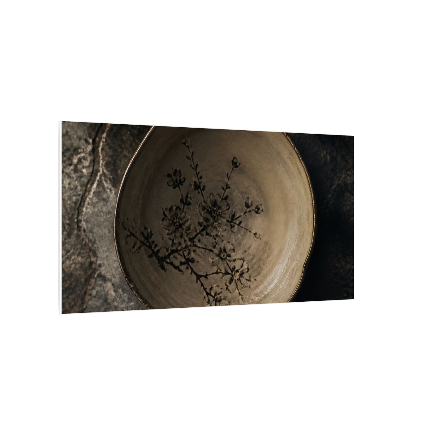 Ceramic Bowl Spring Canvas Art | Japandi Earthy Design