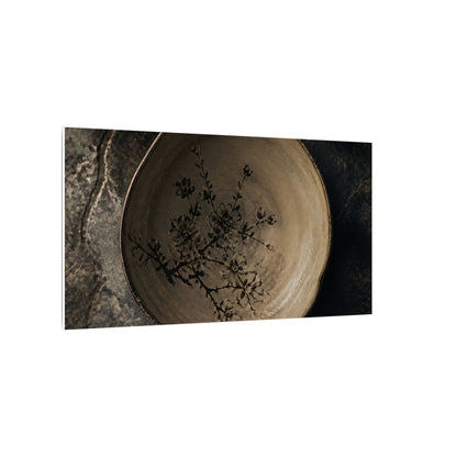 Ceramic Bowl Spring Canvas Art | Japandi Earthy Design