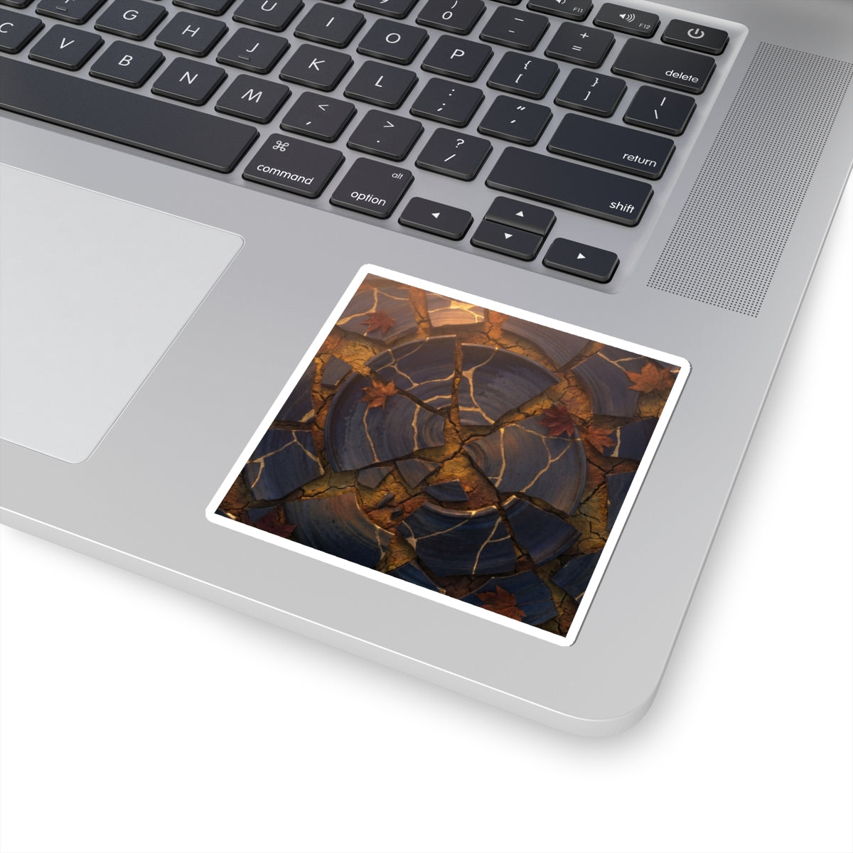 Seijaku Cracked Earth Sticker - Kintsugi Gold Repair