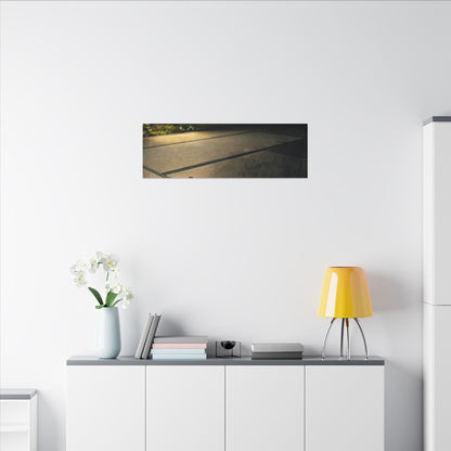 Dark Japandi Tea Ceremony in Golden Hour | Dark Texture Canvas Art