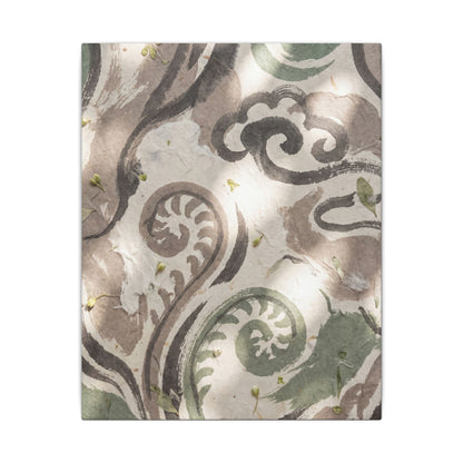 Dappled Ink Brushstroke Canvas Art - Japandi Ma
