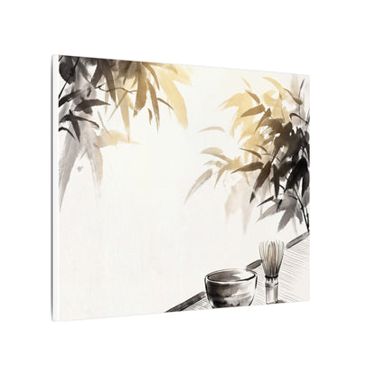 Tea Ceremony Sumi E Canvas Art | Serene Zen Art