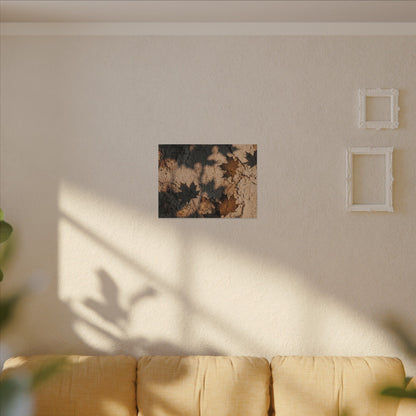 Cozy Shadow Play Canvas Art - Texture Japandi