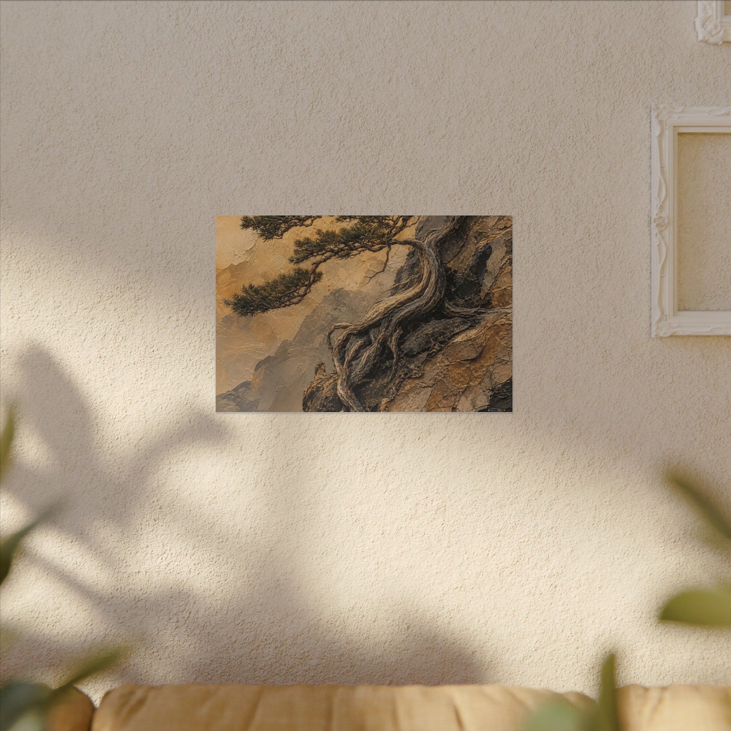 Summer Pine Tree Texture Canvas Art | Cozy Decor